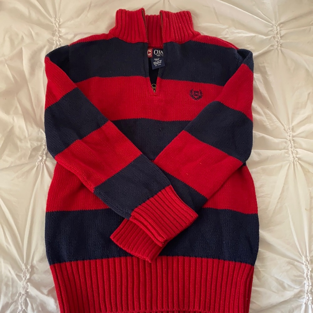 Boys Chaps 1/4 zip sweater